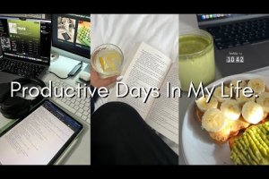 STUDY VLOG | 7 am productive days of online school, lots of studying, & note-taking