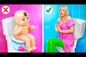 COOL BATHROOM GADGETS CHANGED MY LIFE || Crazy Must-Have Toilet Gadgets and Hacks by 123 GO! FOOD