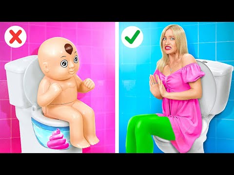 COOL BATHROOM GADGETS CHANGED MY LIFE || Crazy Must-Have Toilet Gadgets and Hacks by 123 GO! FOOD