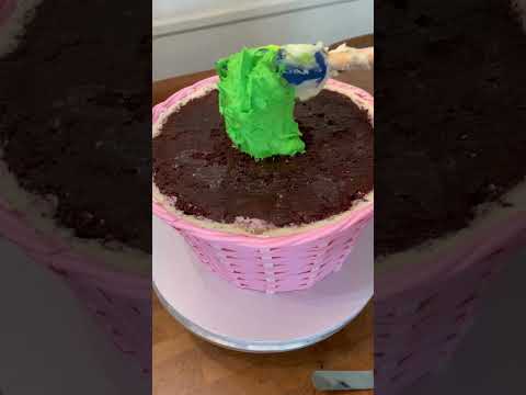 Cake Easter Basket! #cake #easter #baking