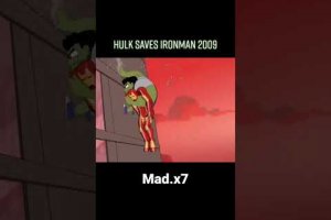 hulk save ironman 2009 and 2012#shorts #trending #edit