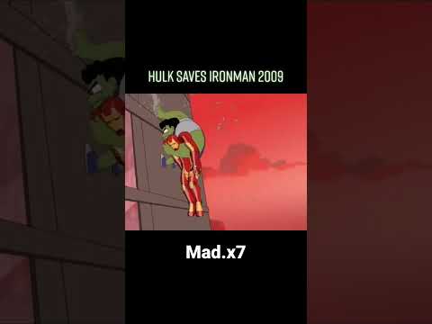 hulk save ironman 2009 and 2012#shorts #trending #edit