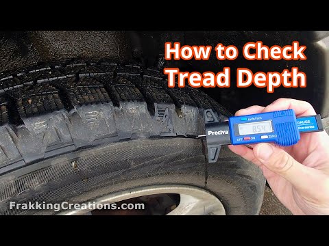 How to check tire tread depth | How to use a digital tread depth gauge