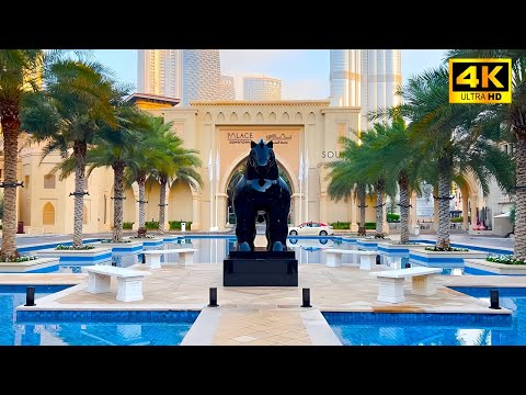 Palace Downtown Dubai, Best Luxury Hotel for viewing Dubai Fountain & Burj Khalifa（full tour in 4K）