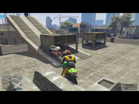 GTA 5 Online ქართულად | Motorcycle Parkour + Lucky Stunt [LP#47]