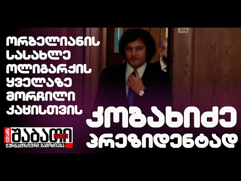 ‼ კობახიძე პრეზიდენტად – ორბელიანის სასახლე ოლიგარქის ყველაზე მორჩილი კაცისთვის